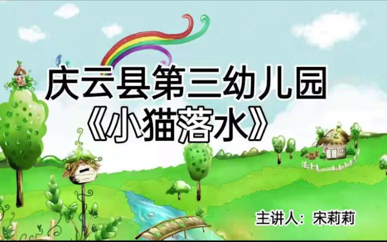 安全教育课小猫落水