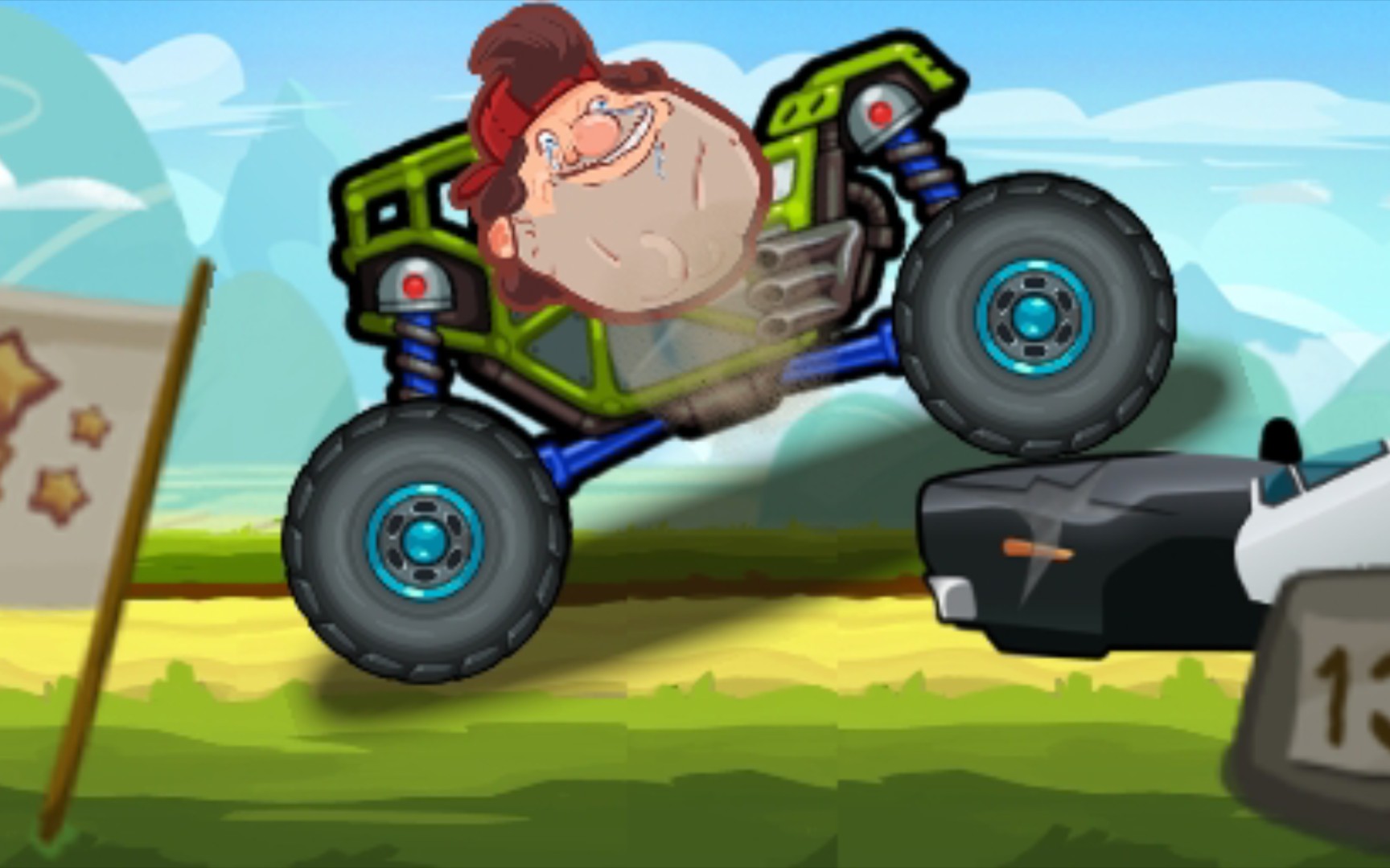 [登山赛车2]冒险-田园-漏气弹跳者-7187m