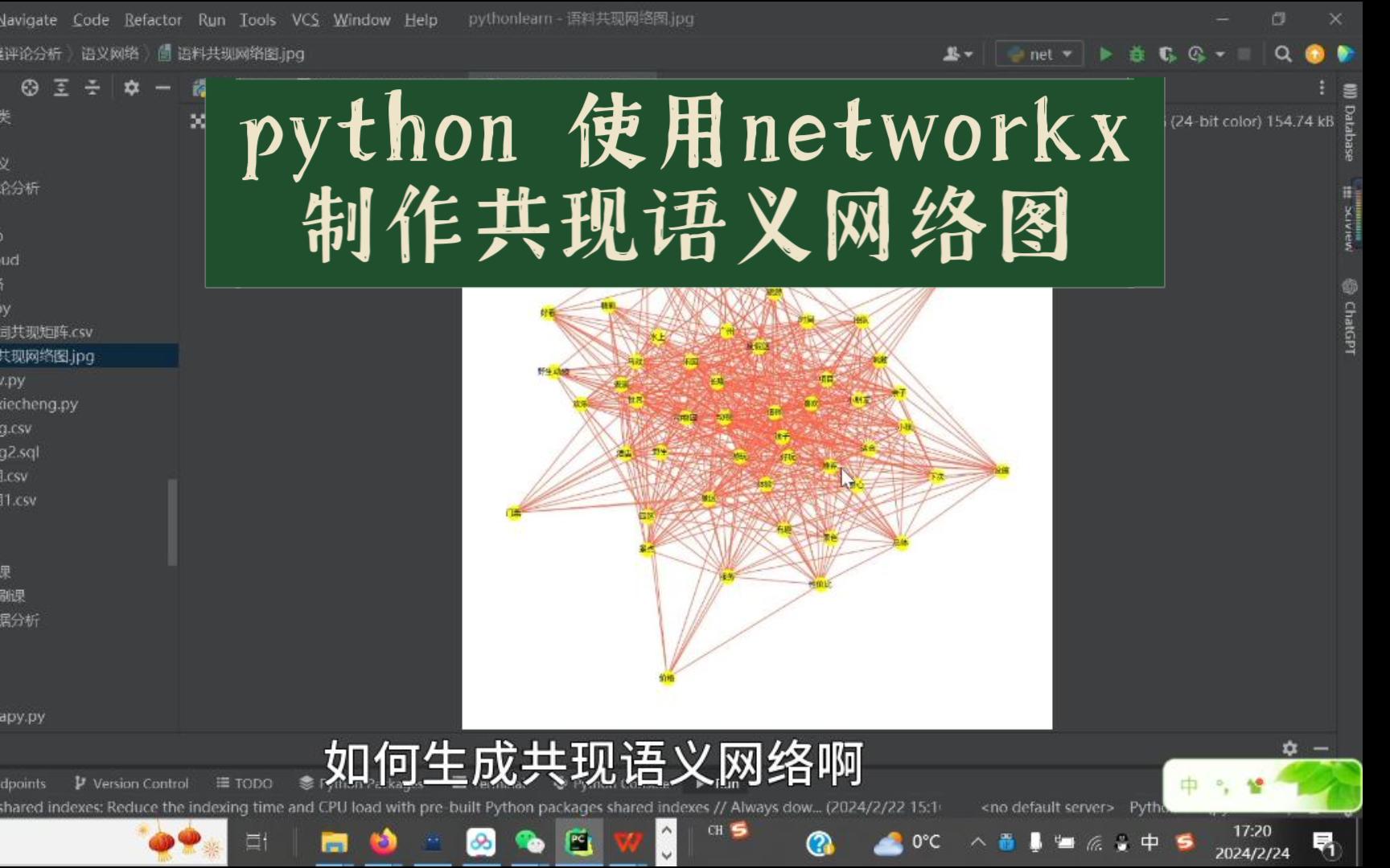 【python科研论文工具】文本分析共现语义网络图制作代码哔哩哔哩bilibili