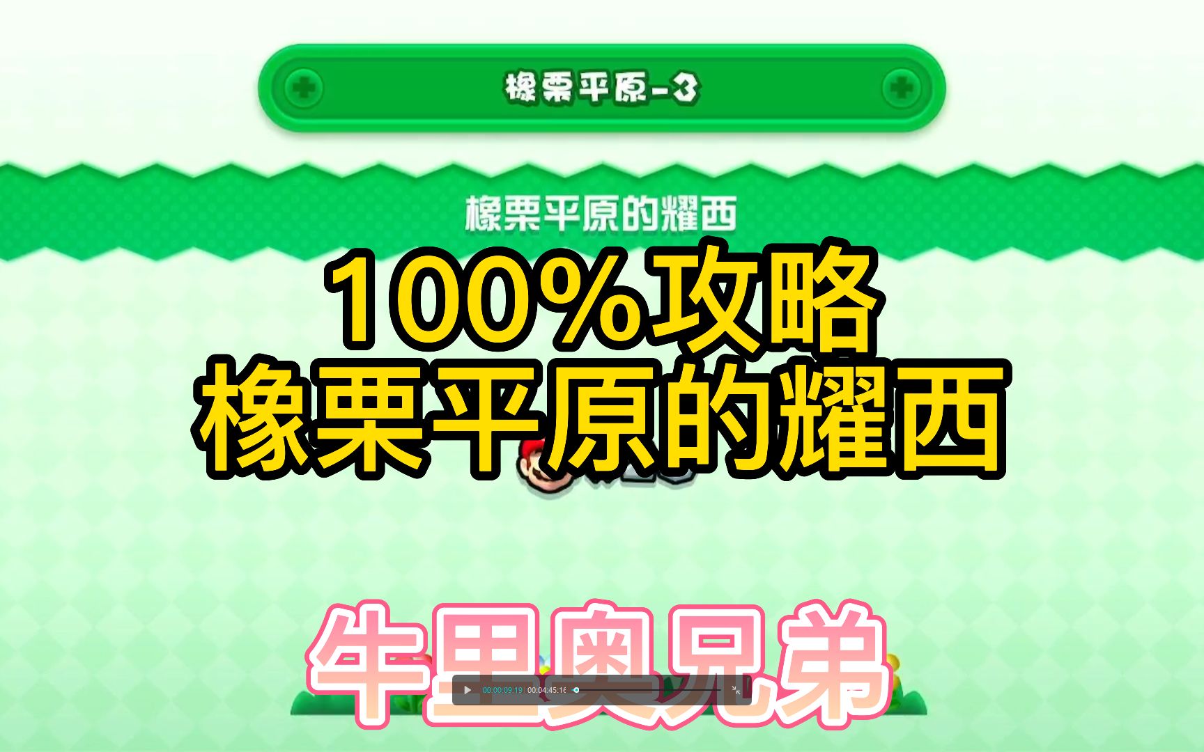 【100%全新攻略】超级马里奥兄弟U 橡栗平原3 橡栗平原的耀西哔哩哔哩bilibili攻略