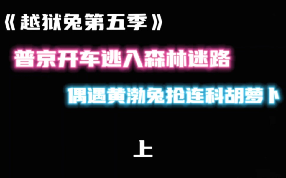 《越狱兔第五季》上集:普京逃入森林迷路,遇黄渤兔抢连科胡萝卜哔哩哔哩bilibili