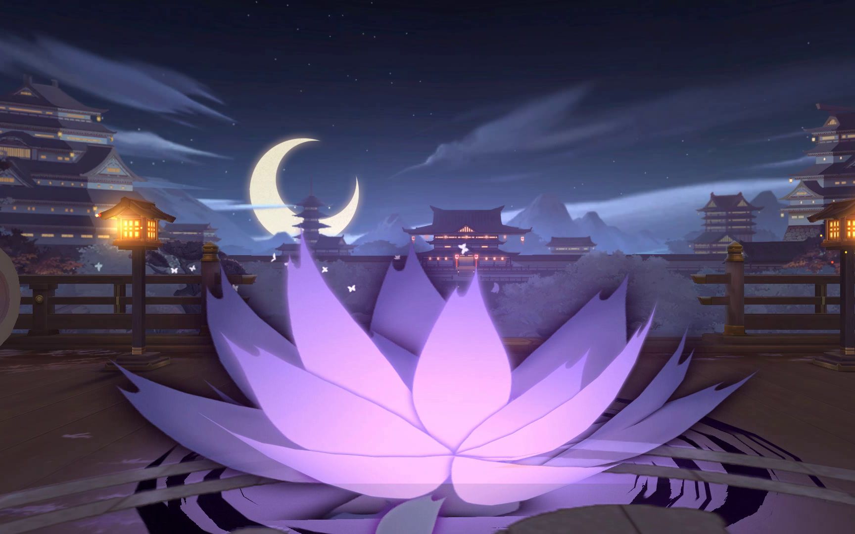 玉藻前皮肤「青莲蜕梦」部分技能特效展示 nga阴阳师