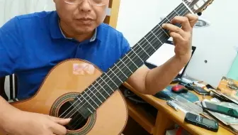 古典吉他渐进教程曲目欣赏27：月亮上的人—渐进教程上册126页