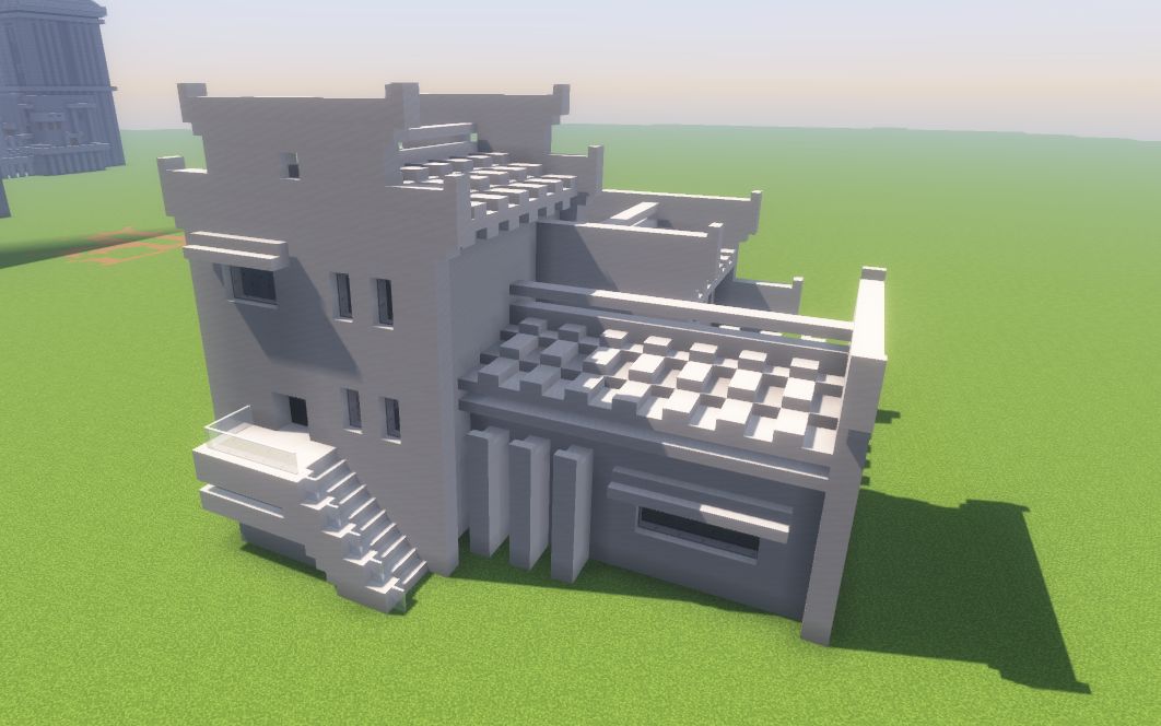 【minecraft】白色小房子