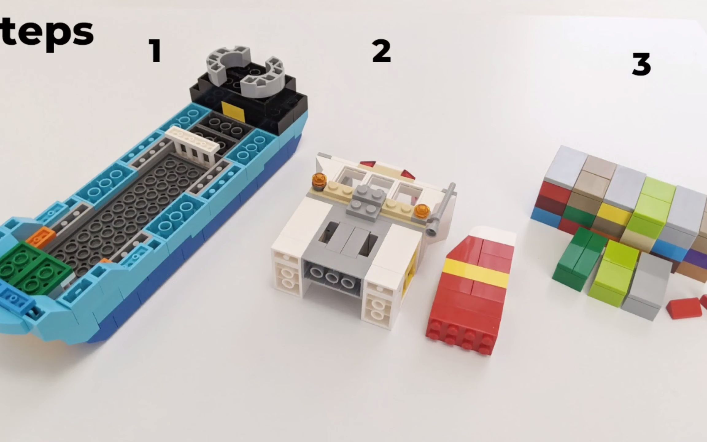 乐高10698拼搭:货船