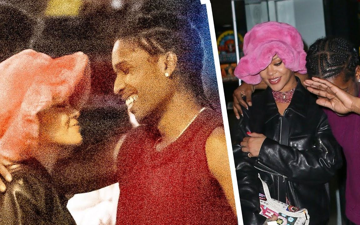 好好磕!蕾哈娜和a$ap rocky在街头约会时亲亲