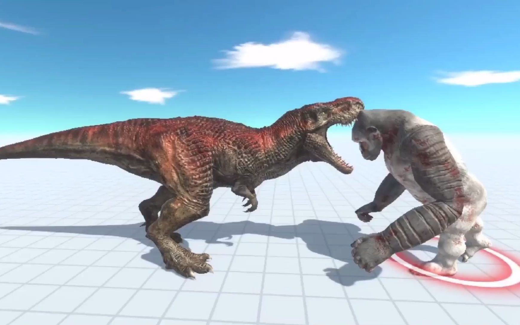 动物战斗模拟,霸王龙挑战金刚