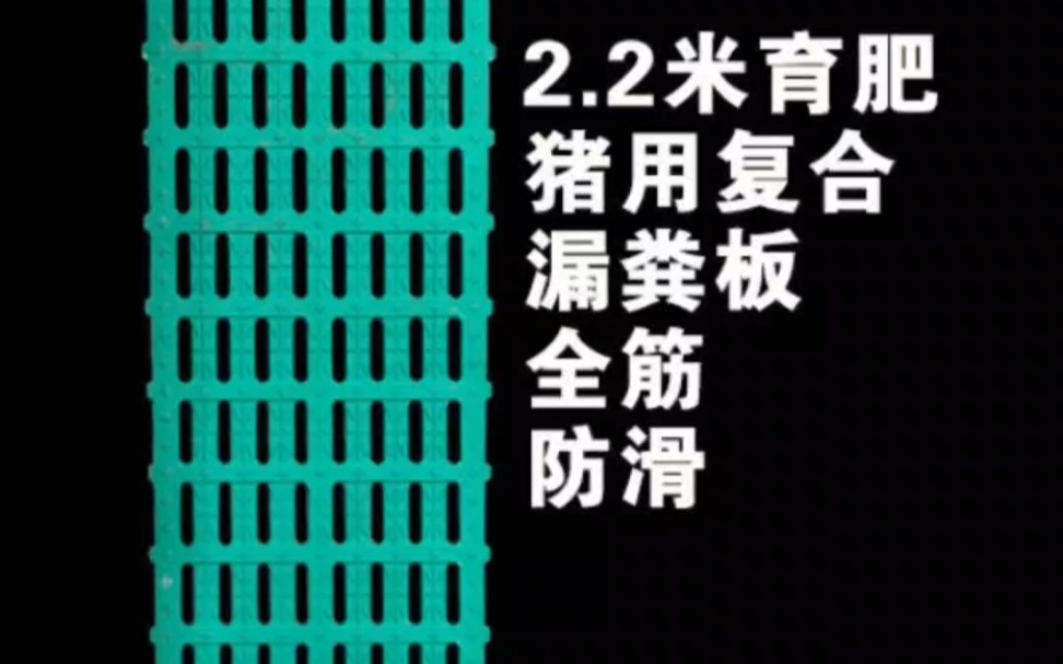 2.2米育肥猪、狗、羊设计的复合漏粪板,让你的养殖更加高效、便捷!这款复合漏粪板采用高强度材料制作,具有耐磨、耐腐蚀、易清洗等特哔哩哔哩bilibili