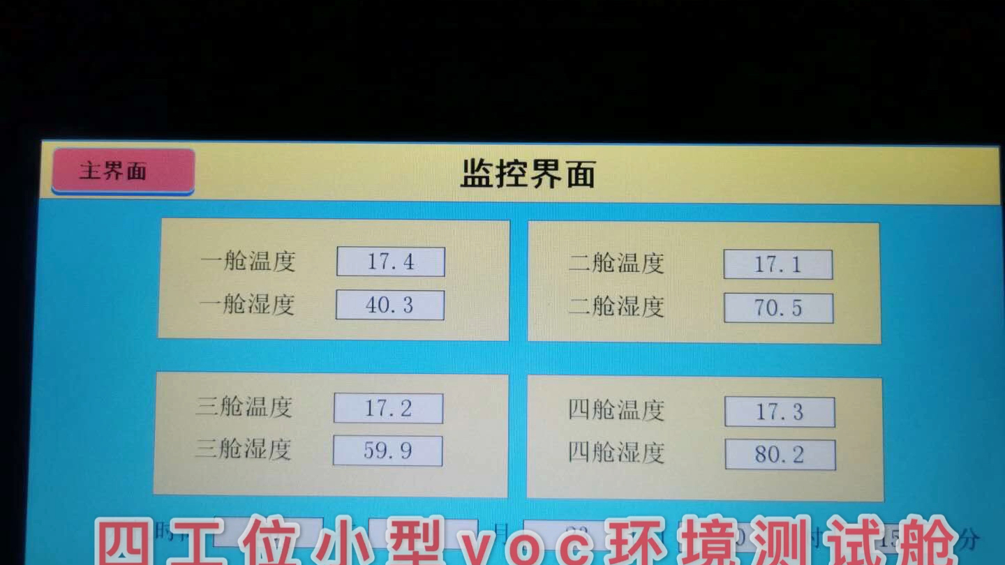 小型voc环境测试舱,温湿度试机中!可用于塑胶跑道,涂料,人造板,胶黏剂、壁纸、汽车内饰、家具、电子电气产品等材料甲醛voc释放量检测,济南华衡...