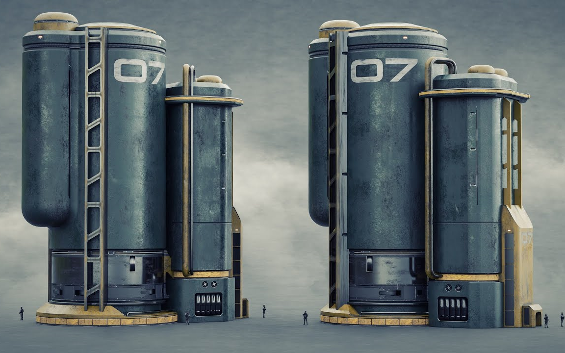 blender 硬表面建模 (科幻能量罐)