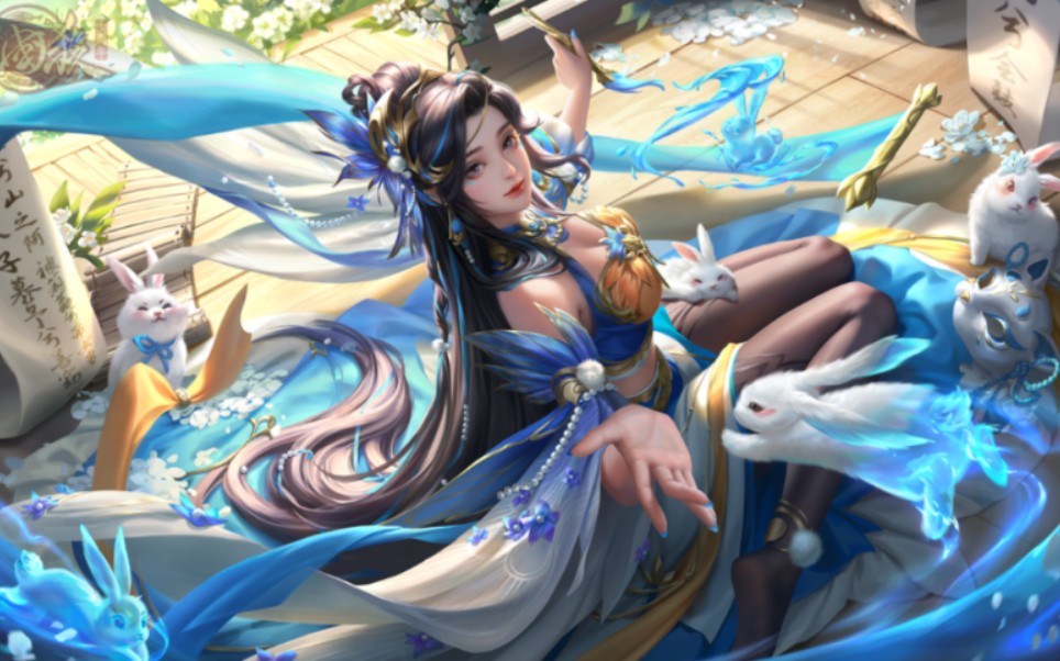 三国杀十周年——哑女和画画女拔丝写生,竟把许攸王烈看立了,殊不知