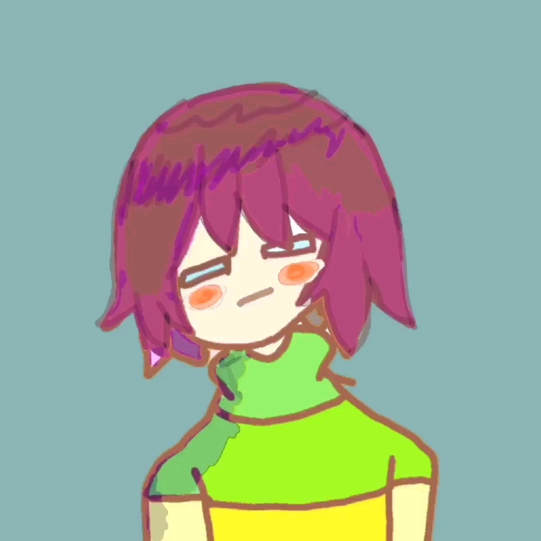 指绘画一个我的头像绘画过程,ut福