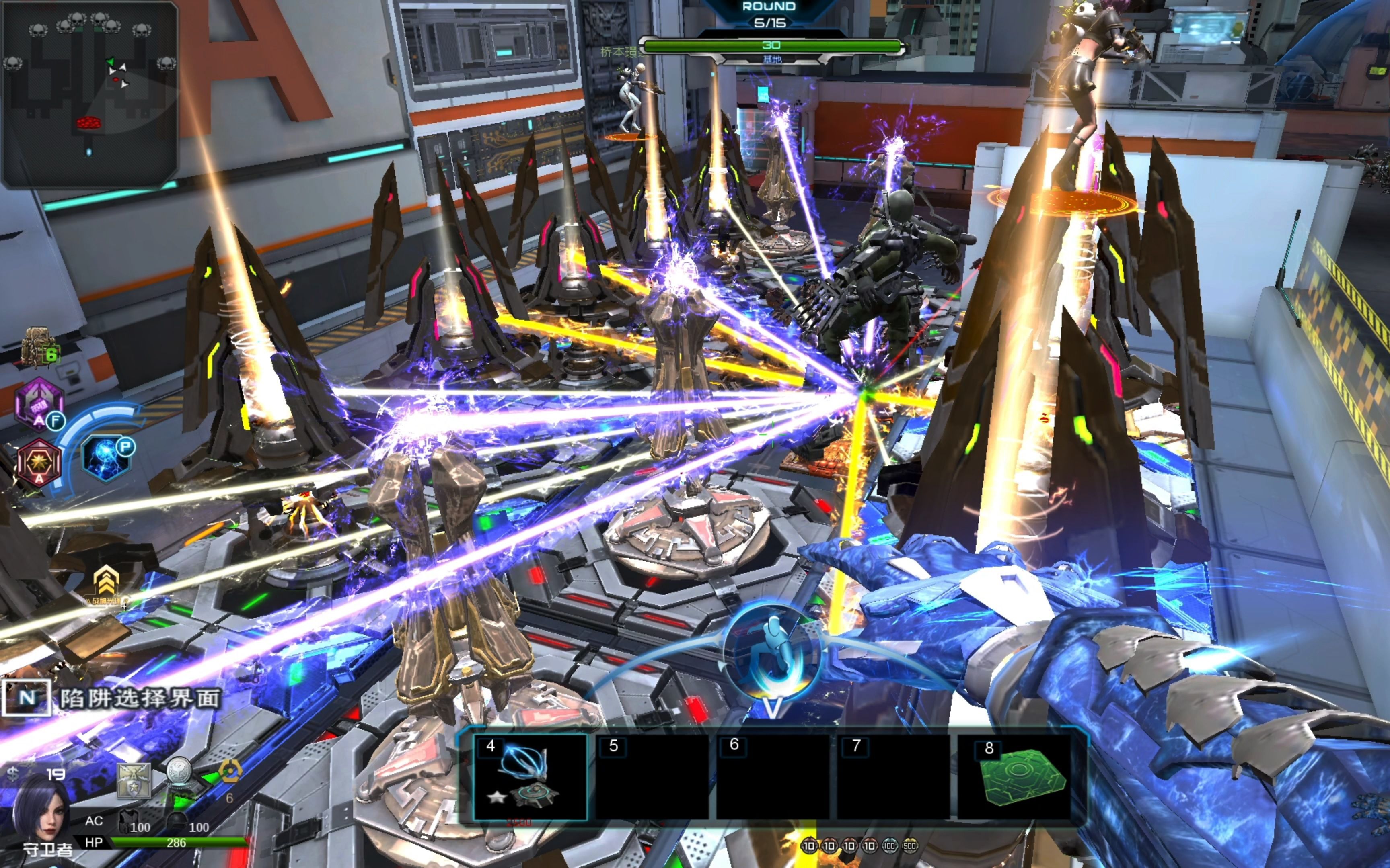 逆战塔防普通繁星都市九重赛博格控分100w 99w