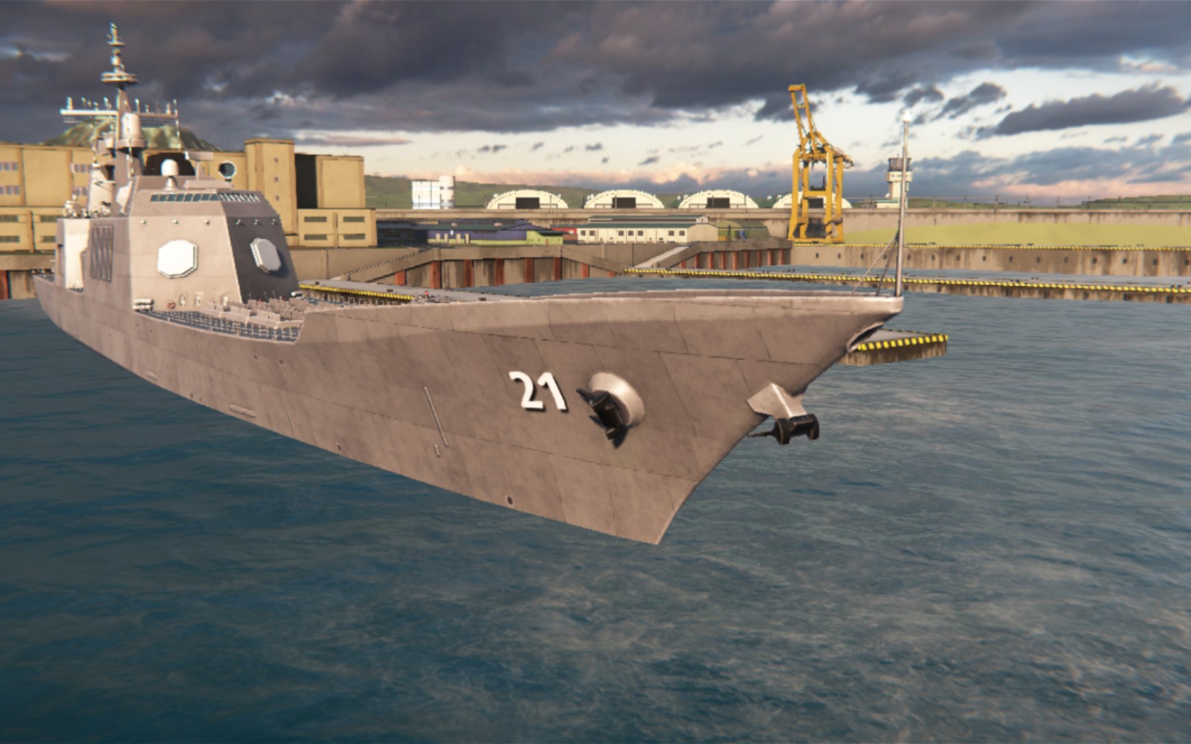 火力超级凶猛,很爽,武库舰