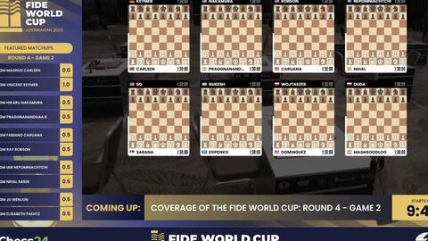 Can Magnus And Wesley Hit Back?  FIDE World Cup Round 4 Game 2 