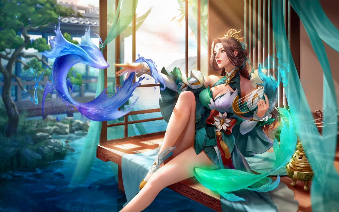 王者荣耀国际服杨玉环 传说对决澜原皮 英文全语音