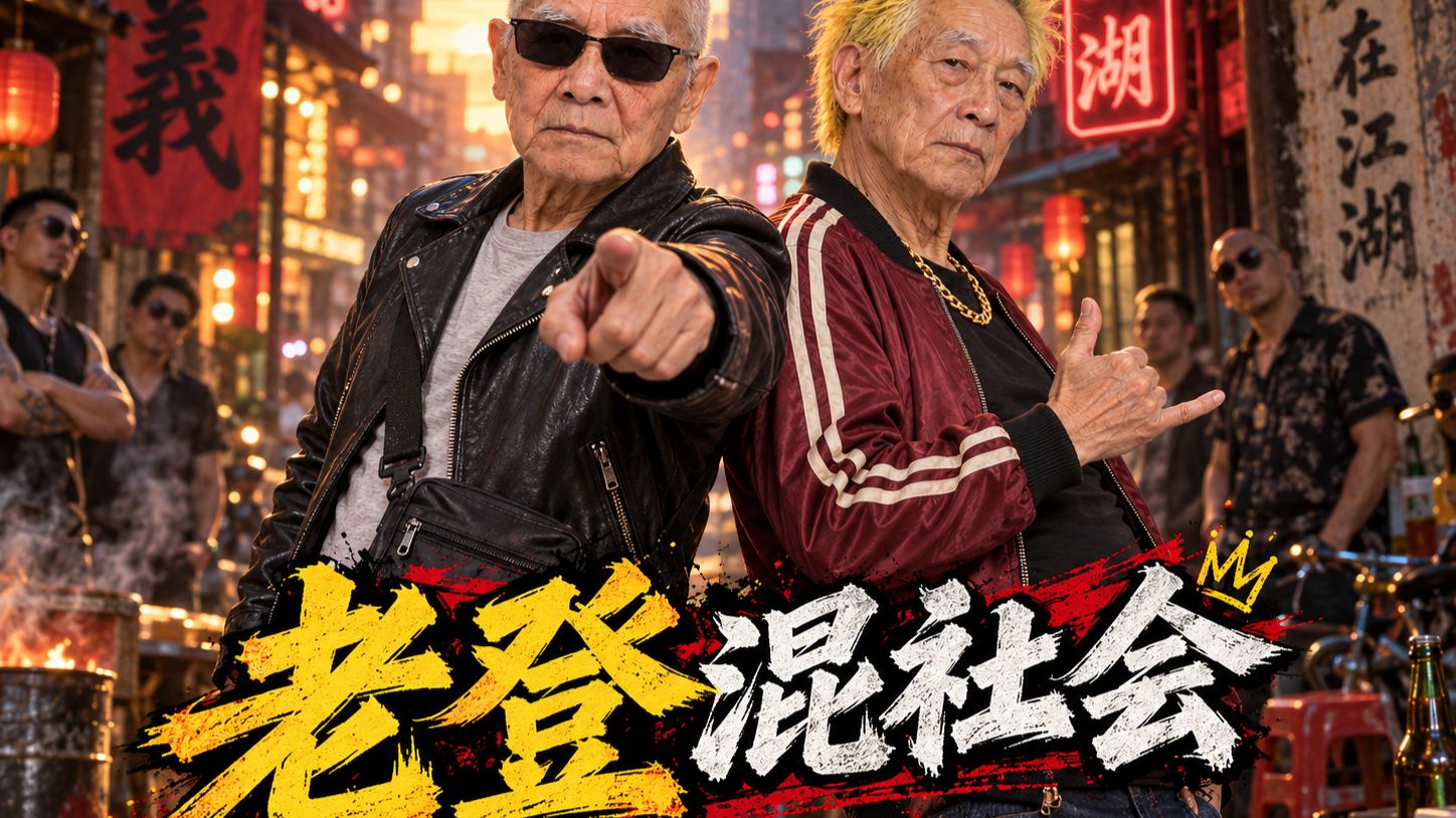 老了我也这样玩儿~《老登混社会》【第一集】【AI全民制作人】