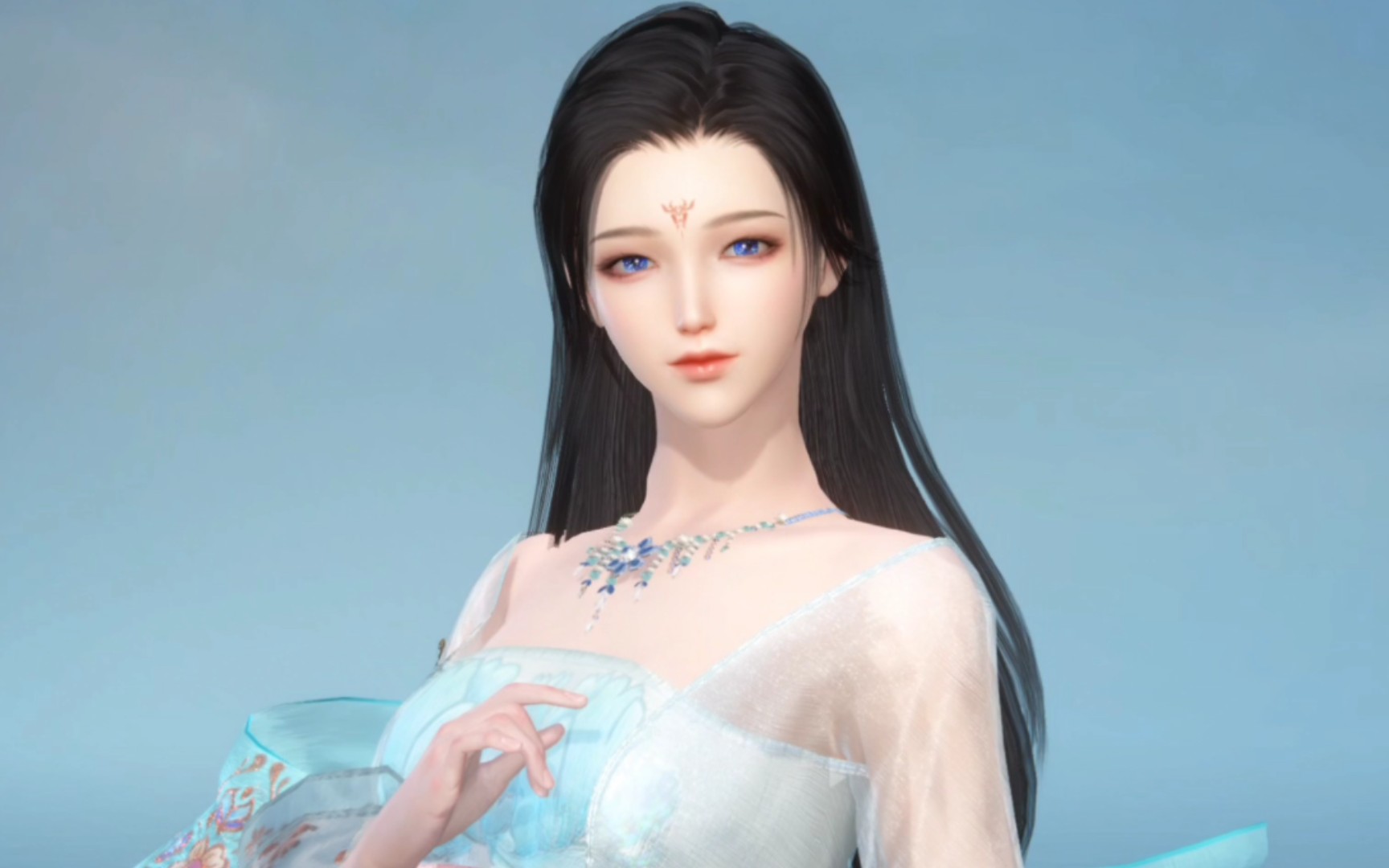 [逆水寒手游捏脸]清水芙蓉的小仙女,换什么发型都好看