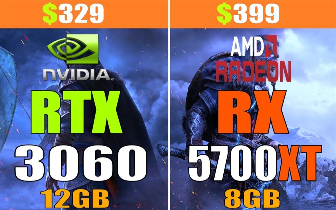 rtx306012gvsrx5700xt8g显卡对比1080p分辨率测试cpu为i910900k5ghz