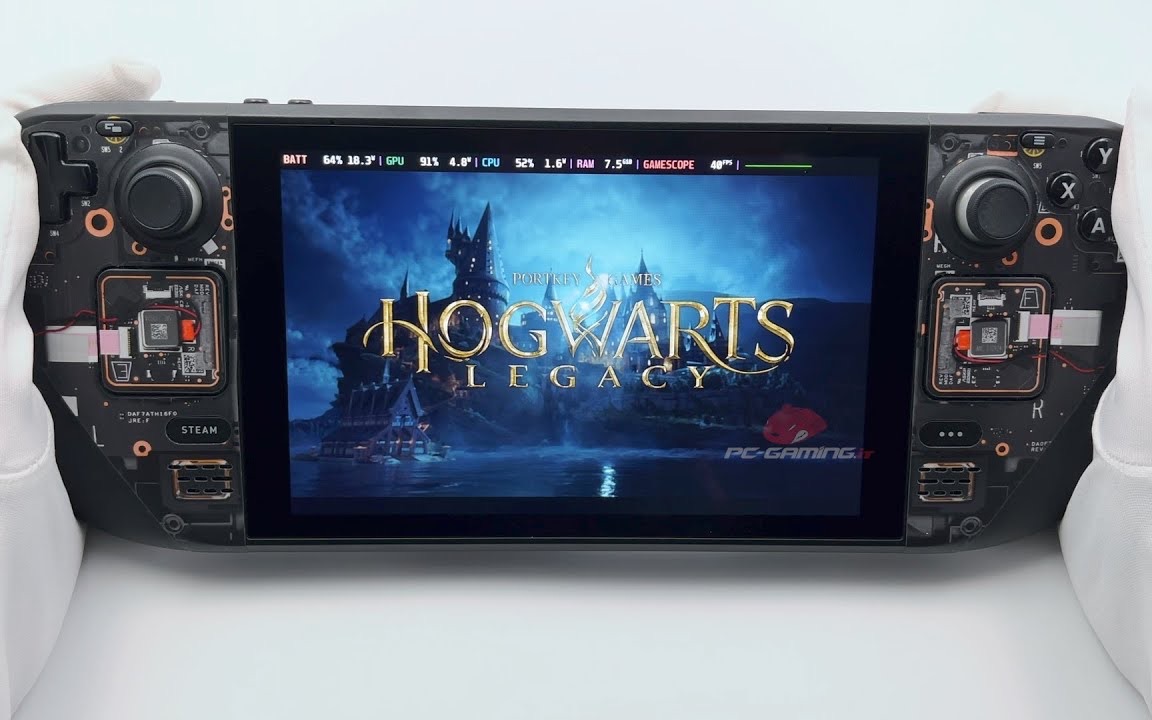 steam deck 体验《霍格沃茨的遗产》 | 40hz - 1080p - steamos