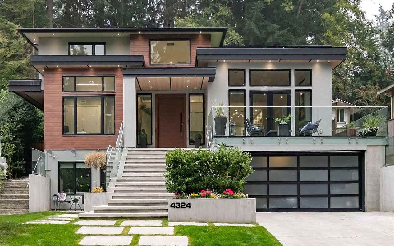 位于加拿大北温哥华的一座全新的美丽现代别墅|4324 glencanyon dr