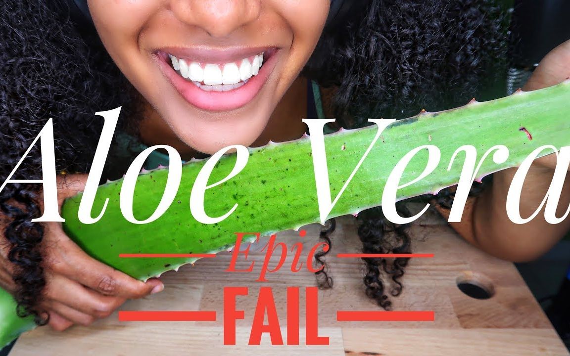 hushpuppyasmr吃芦荟挑战注意音量翻车现场