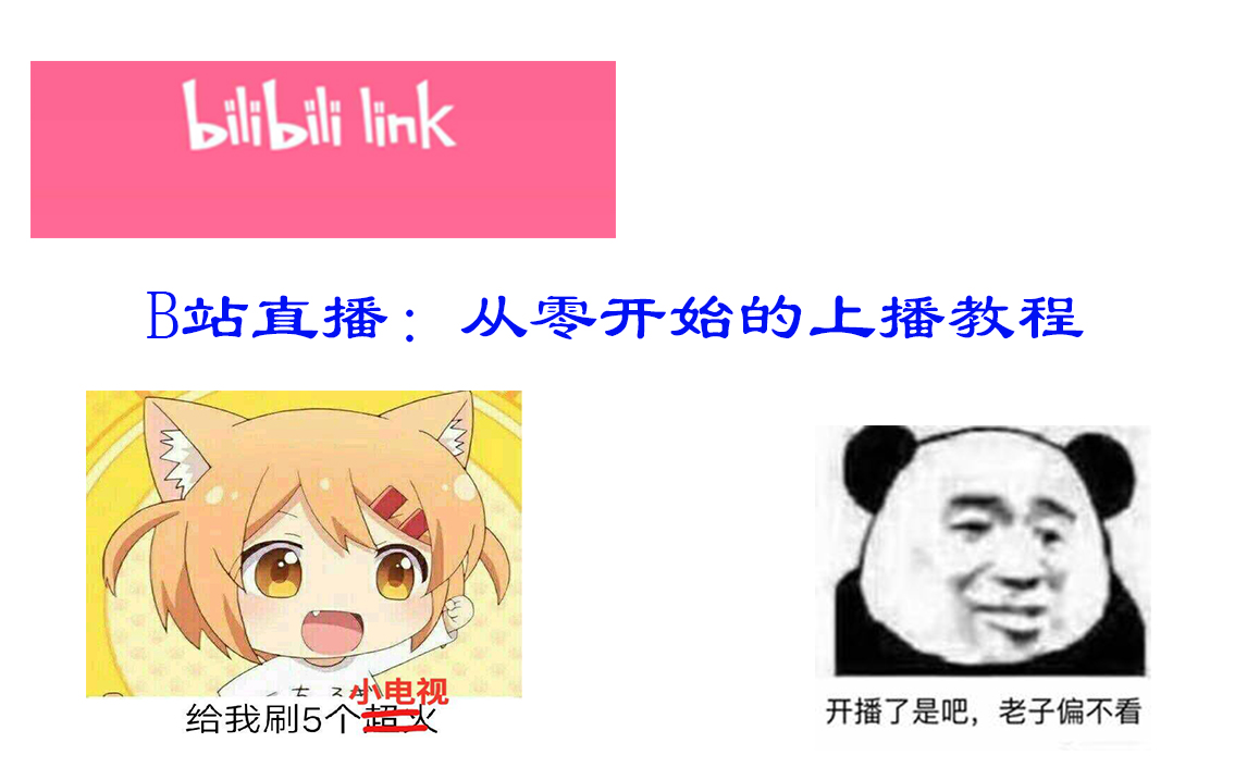 【B站直播】从零开始的萌新上播教程哔哩哔哩bilibili