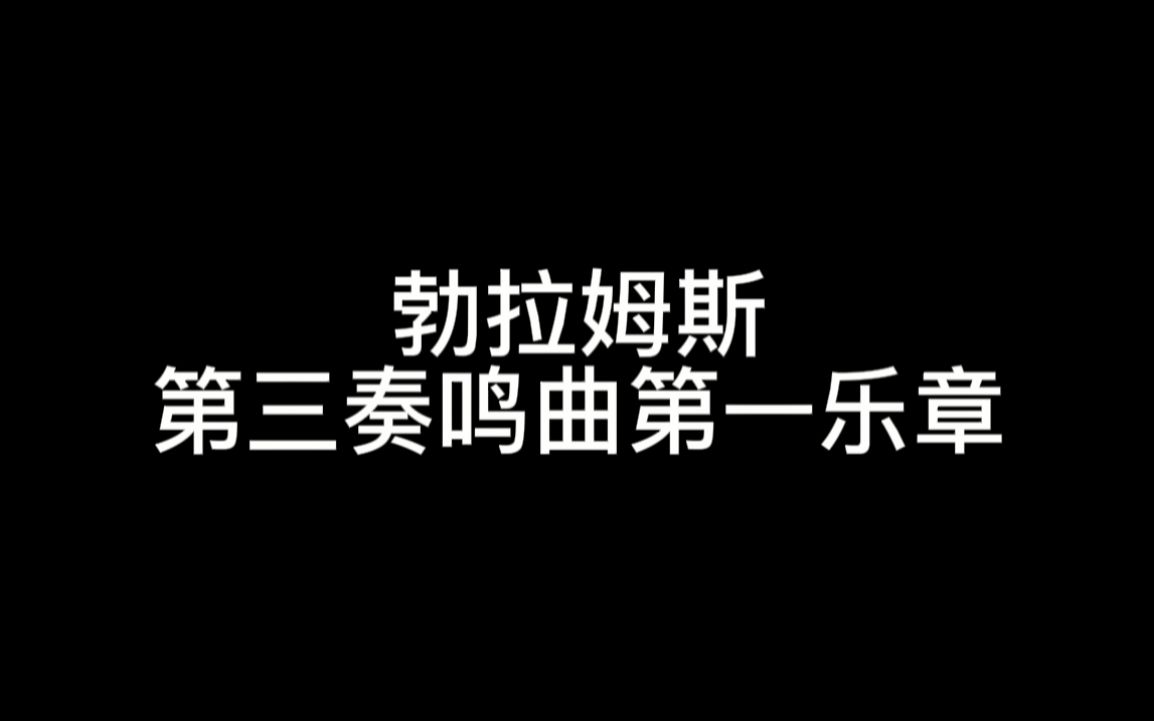 [图]屑up自弹勃拉姆斯第三奏鸣曲第一乐章