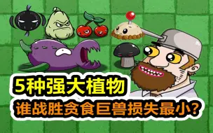 Download Video: 植物大战僵尸：5种超强植物，谁击败贪食茄代价最小？