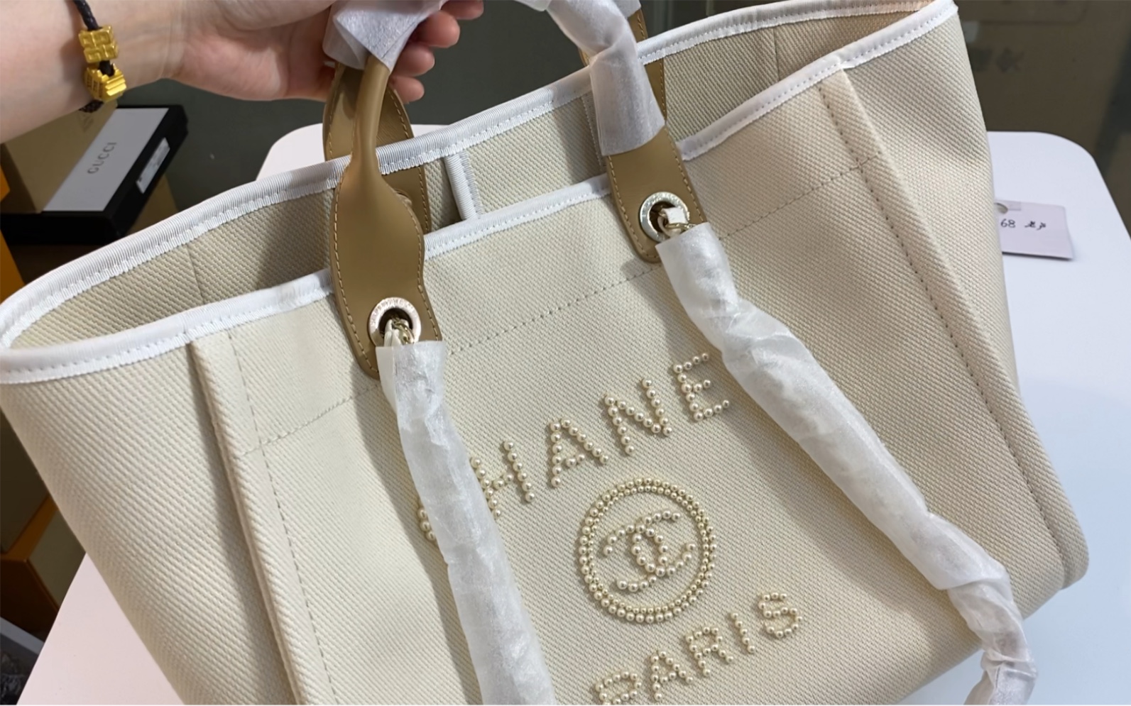 chanel 珍珠沙滩包/购物袋 实物实拍评测推荐