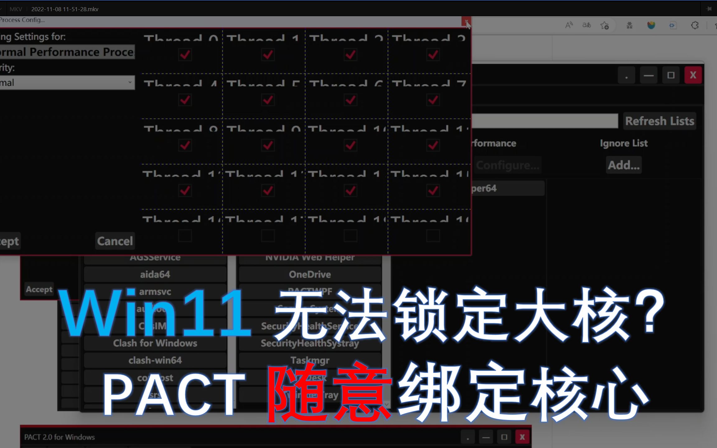 免费12代酷睿大小核绑定软件PACT,自动识别游戏哔哩哔哩bilibili