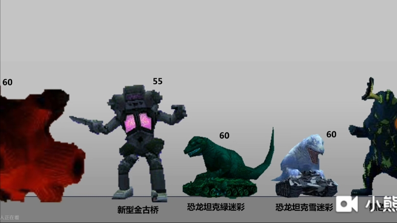 奥特曼游戏列系怪兽比例图