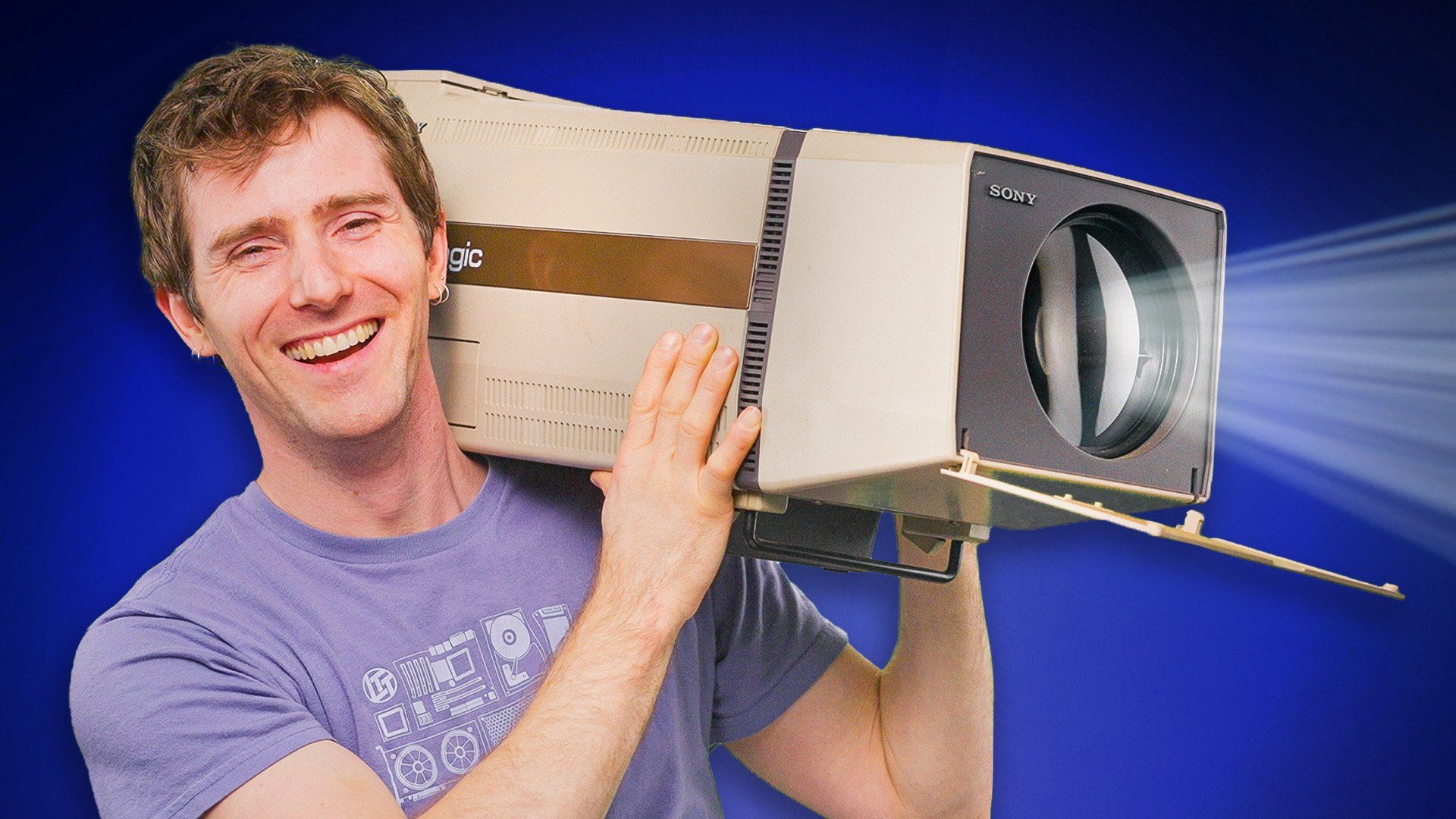 索尼vidimagic fp-60 crt投影仪#linus谈科技