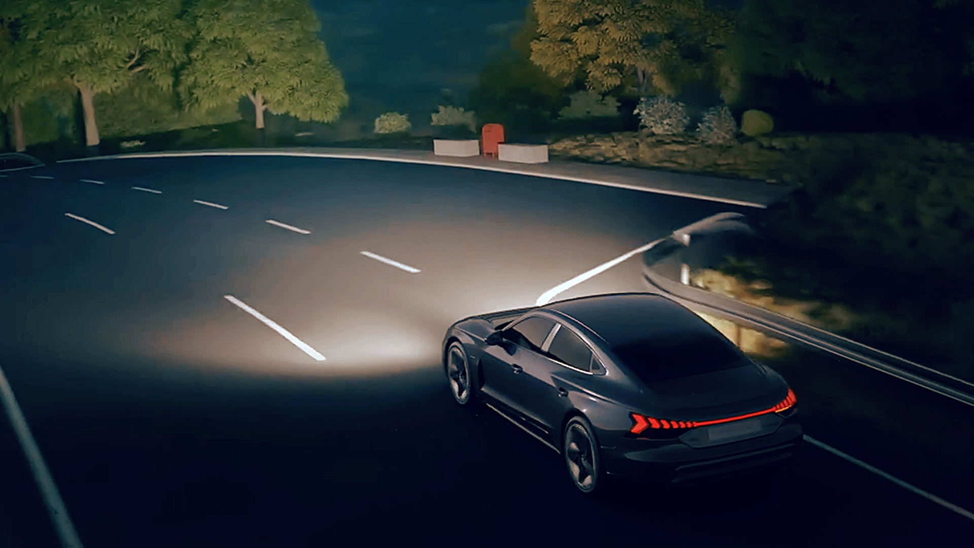 奥迪e-tron 数字矩阵大灯 audi 你觉得这个车灯怎么样