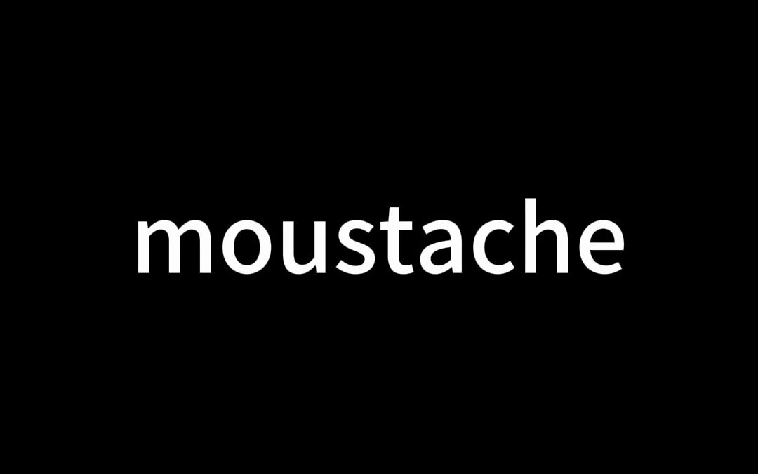 5.moustache哔哩哔哩bilibili