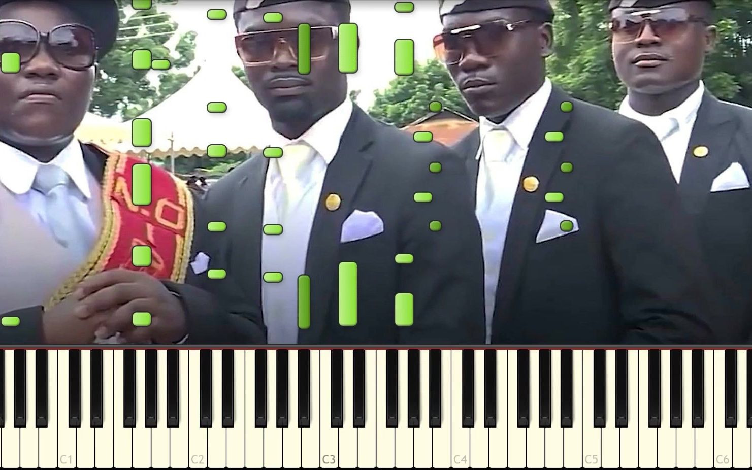 特效钢琴黑人抬棺