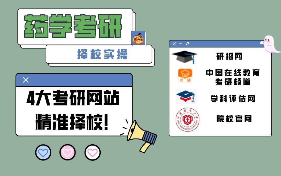 药学考研丨择校实操:4大考研网站打破信息差,带你精准择校哔哩哔哩bilibili