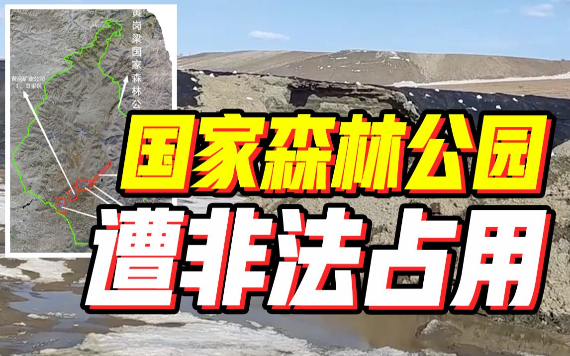 内蒙古一国家森林公园每年遭非法采矿340万吨哔哩哔哩bilibili