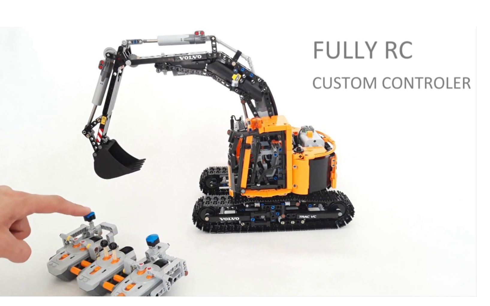 [图]LEGO乐高 Technic科技/机械 MOC 沃尔沃 挖掘机 VOLVO ECR series lego technic excavator