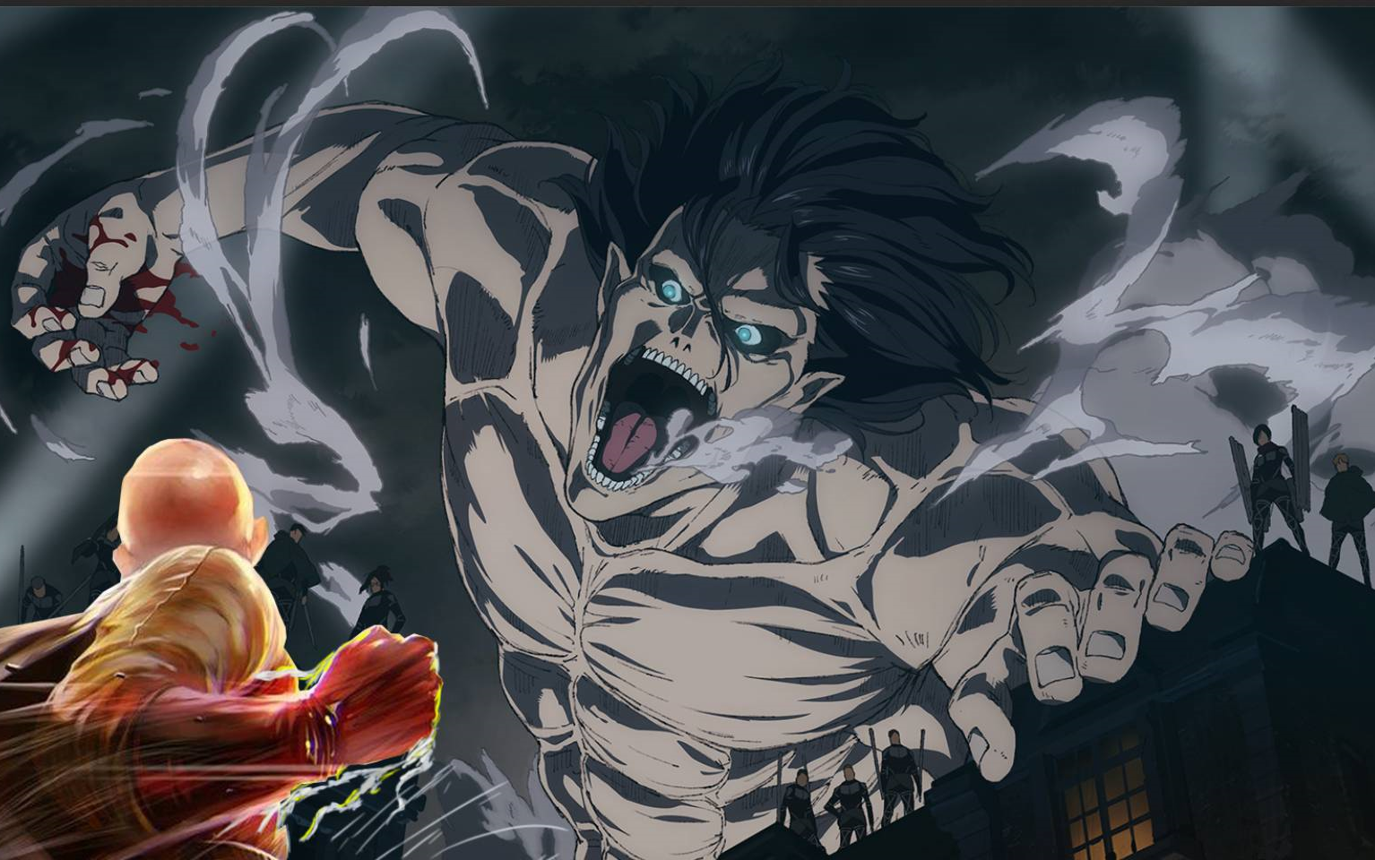 一拳超人x进击的巨人联动活动宣传pv_哔哩哔哩 (゜-゜)つロ 干杯