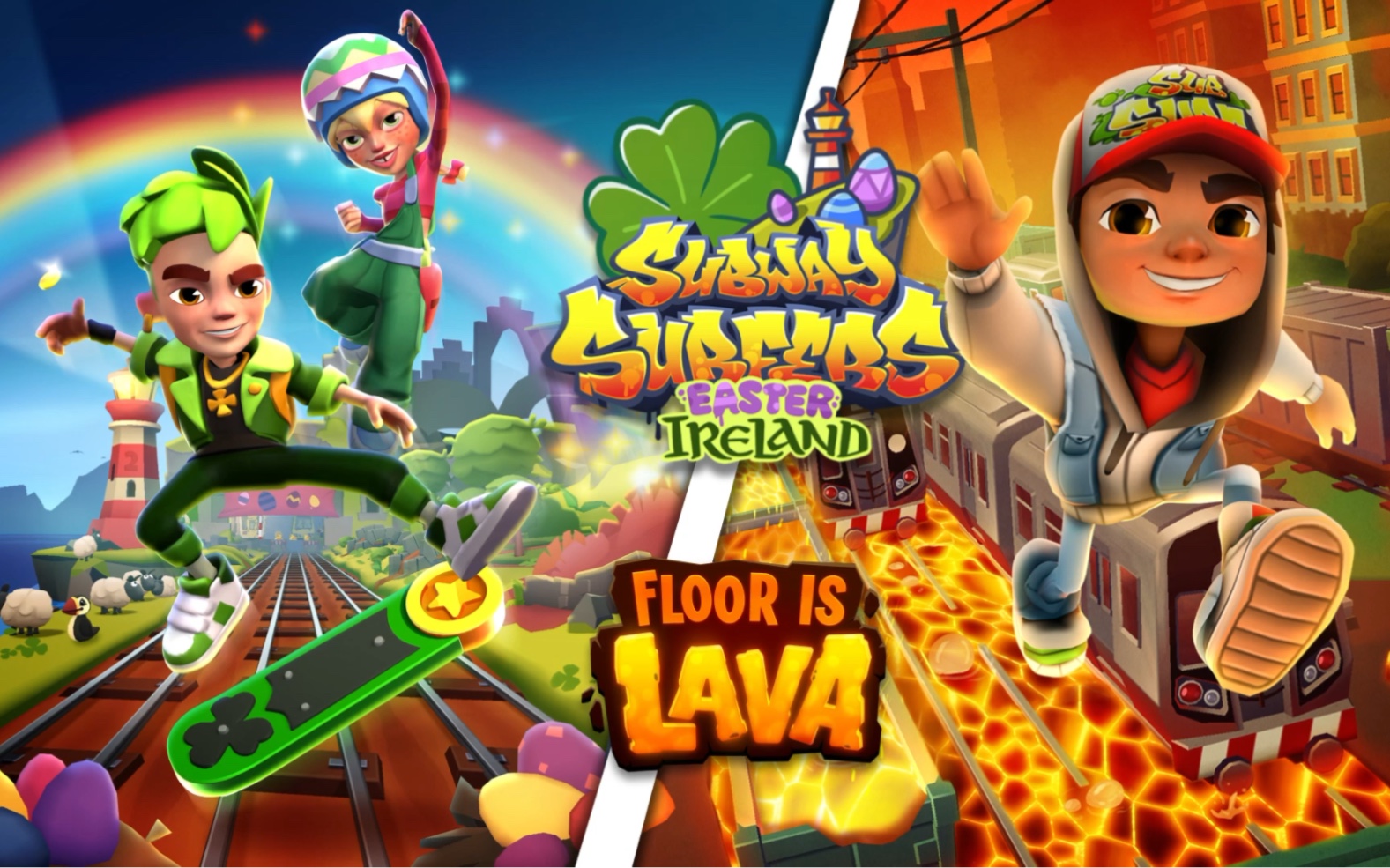 地铁跑酷世界之旅2024——爱尔兰复活节 | 岩浆地板