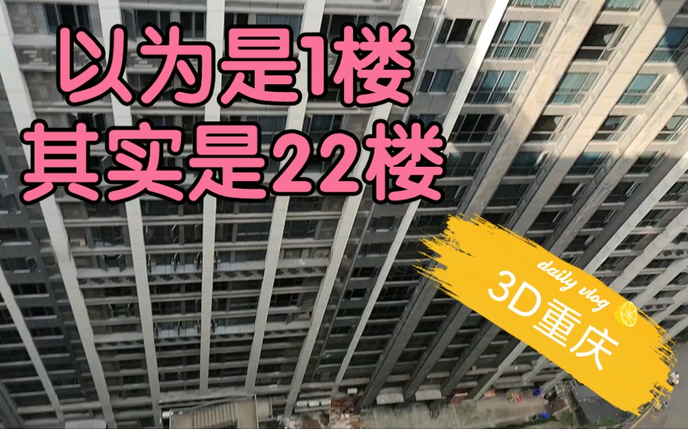 [图]以为是1楼，其实是22楼#3D重庆#