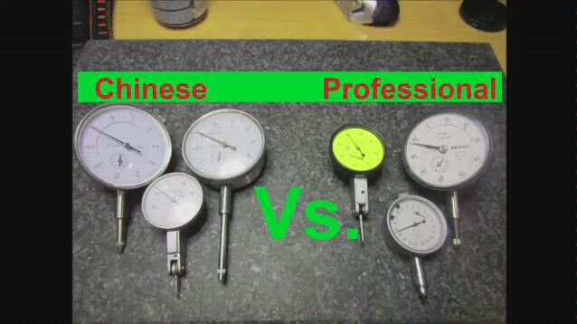 几块百分表对比一下:Chinese Vs. professional dial i Comparison  no name Vs. Mitutoyo Vs.哔哩哔哩bilibili