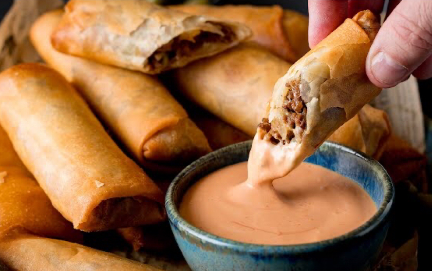 【kitchen sanctuary】芝士汉堡春卷菜谱=我最爱的迪士尼食物【英字】