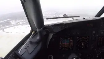 波音B737大侧风乱流进近和着陆