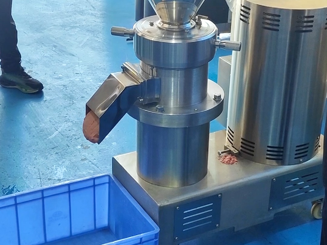 胶体磨加工芝麻酱的机器 鸡架研磨成泥的设备