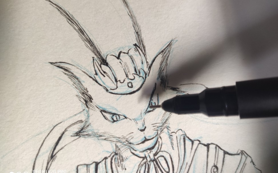 【手绘】看画渣如何加亿点点细节画猫将军.