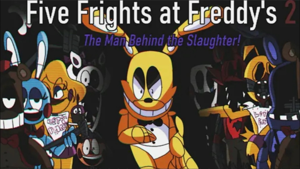 [图]【中英字幕】fnaf2（恶搞动画版）Five Frights At Freddy's 2: The Man Behind The Slaughter