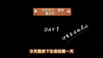 向死而生，是倒着活的。