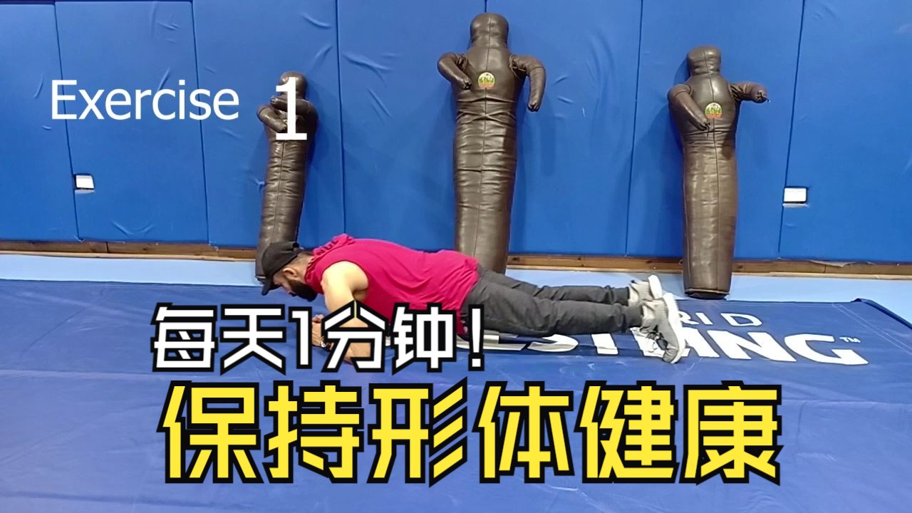 每天1分钟平板支撑!让你的形体保持健康!
